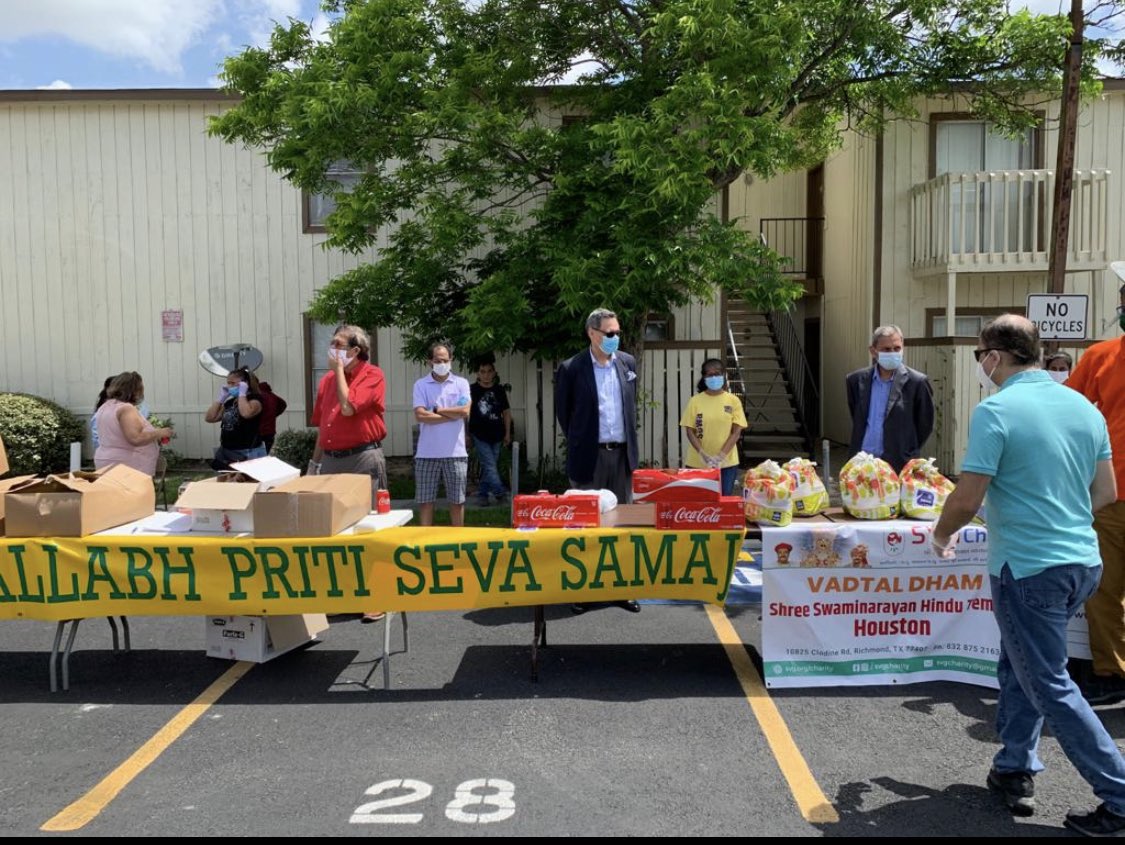 Consul General participated in food distribution drive organized by sewa international USA - Houston and others, on May 23, 2020